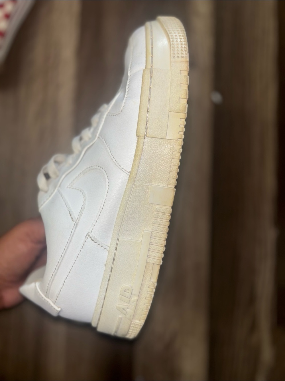 Kids White Low-Top Sneaker with Cream Sole
